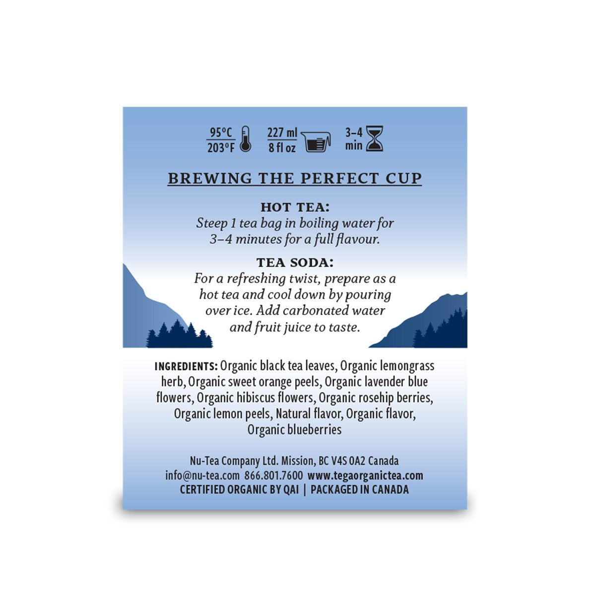 Blueberry Lavender Organic Tea