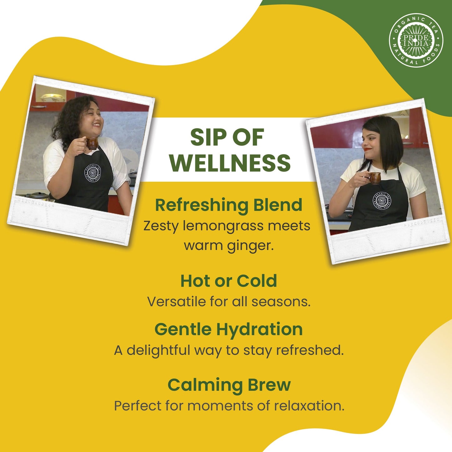 Lemongrass Ginger - Zesty Fresh Tea Bags