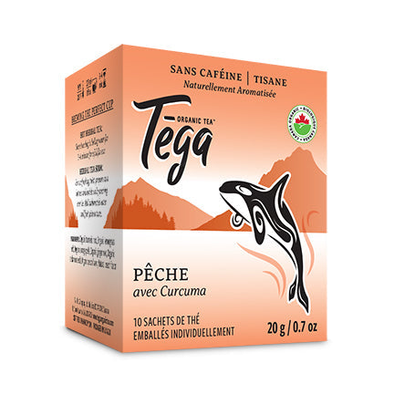 Peach Turmeric Herbal Tea Organic