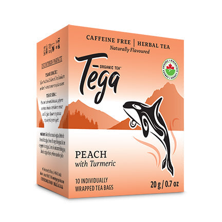 Peach Turmeric Herbal Tea Organic